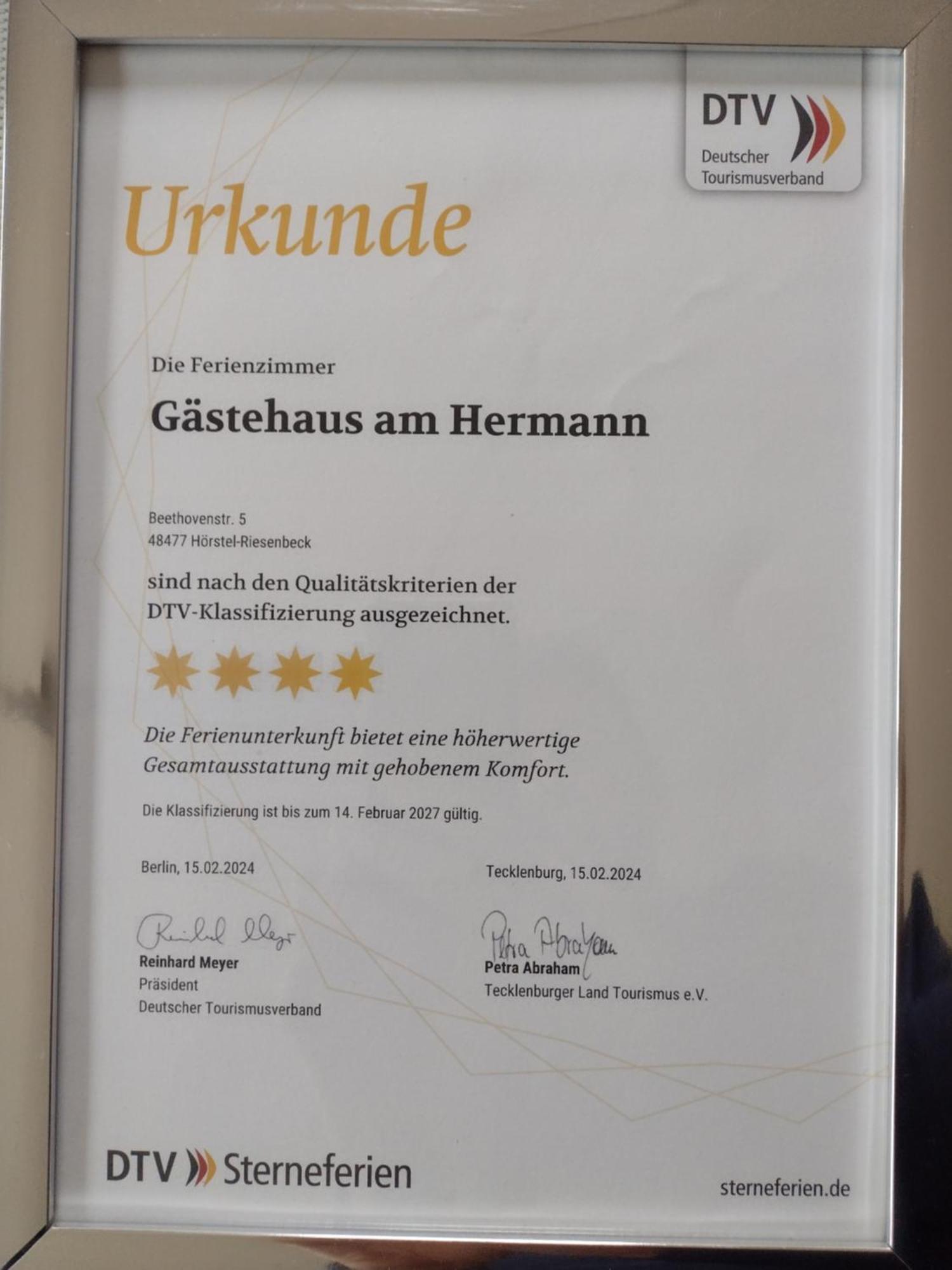 Gaestehaus Am Hermann Хёрстель Экстерьер фото
